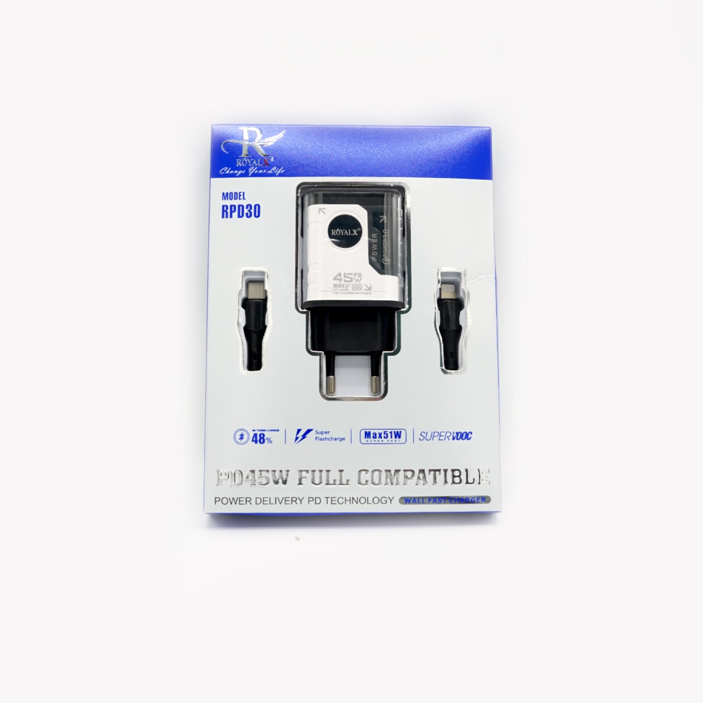 TYPE-C TO LIGHTNING  CHARGING  PD45W RPD-30