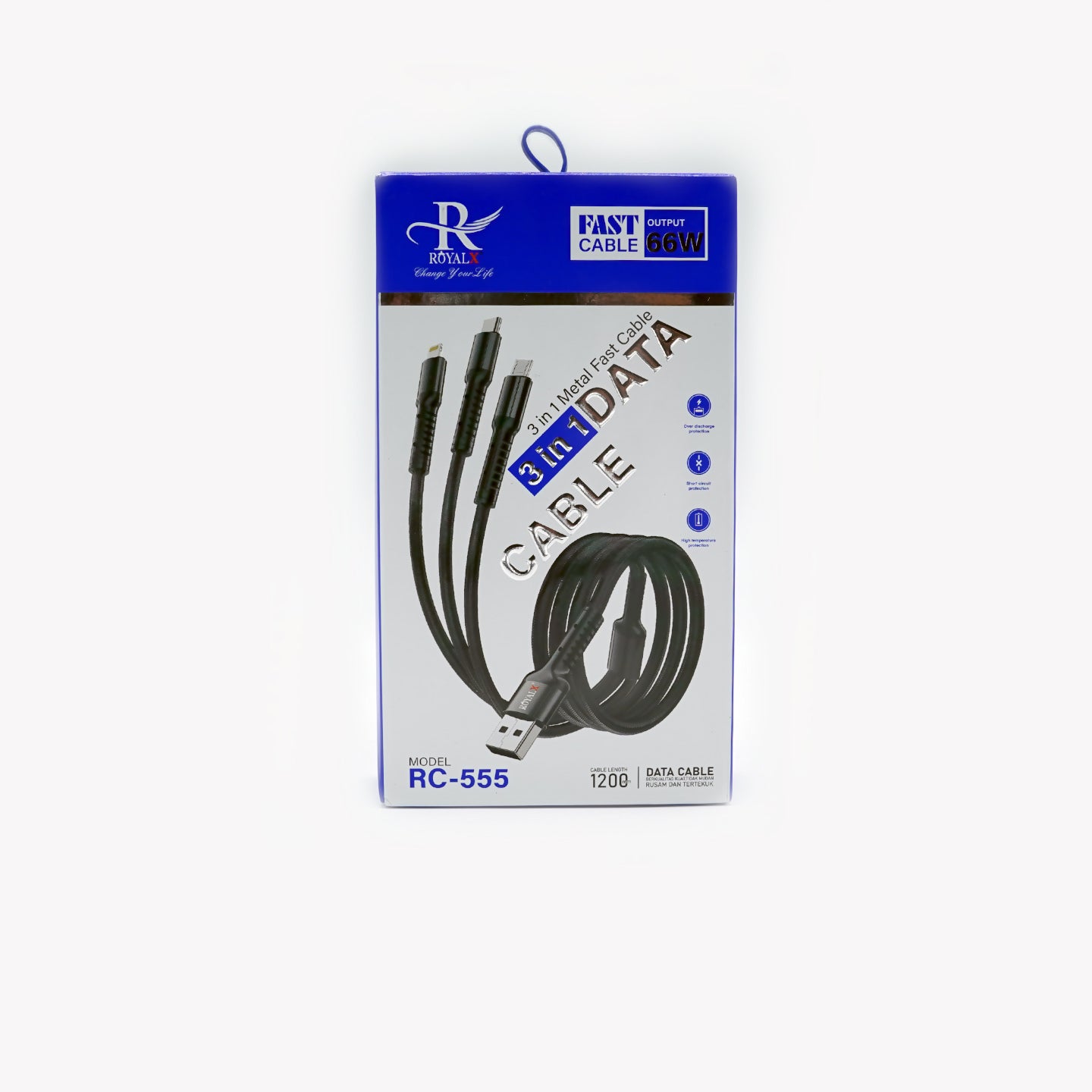 METAL CABLE 3 IN 1 66W RC - 555