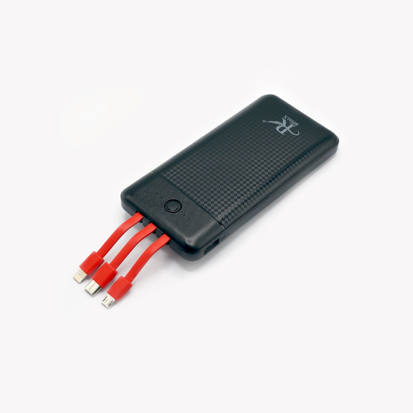 R-110 Power Bank | 10000mAh Fast Charging 2.4A Stay powered up anywhere with the R-110 10000mAh Power Bank.
Delivers stable 2.4A output for efficient and reliable charging.
Compact, durable, and built for travel or daily use.
Compatible with smartphones, tablets, and other USB devices. Royalx