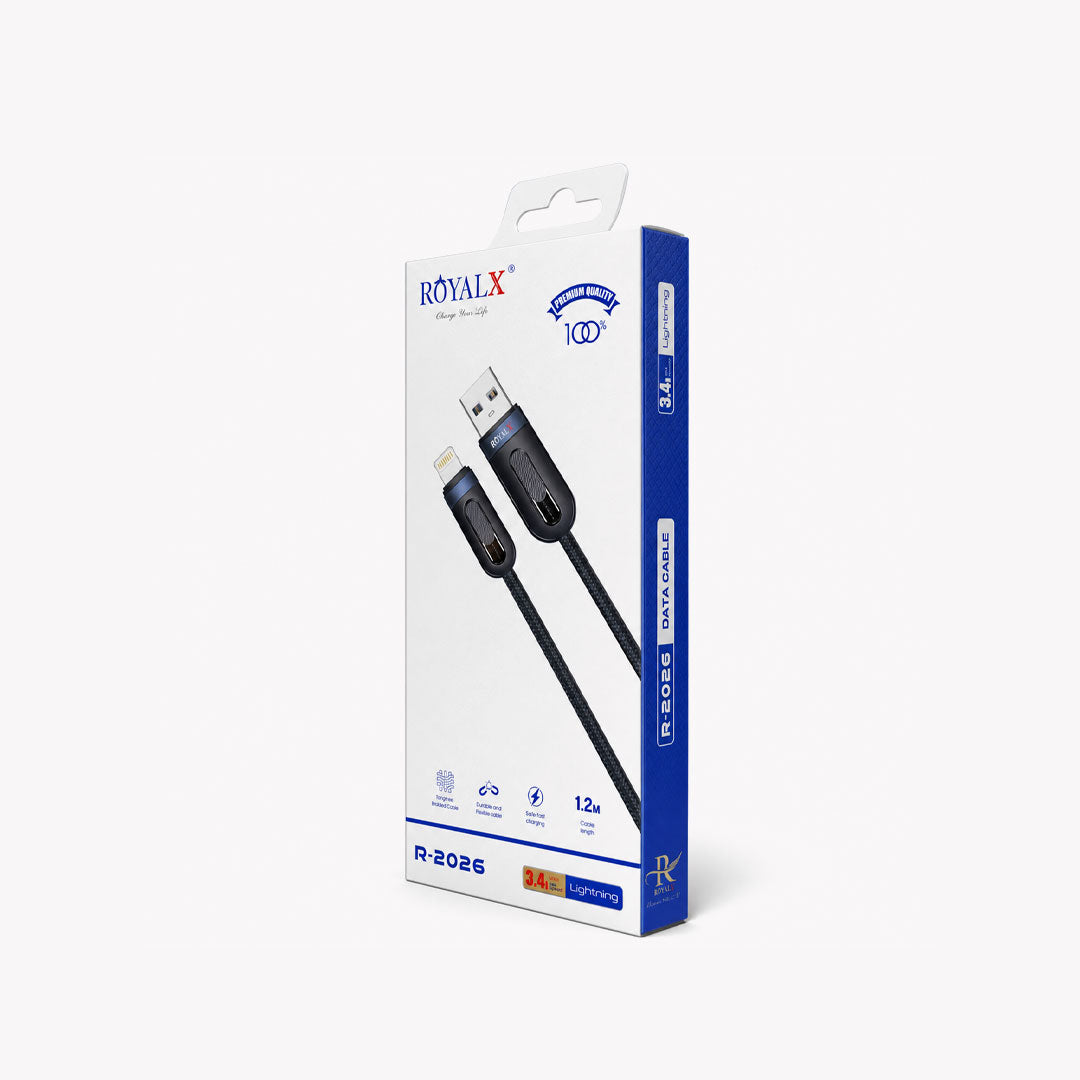 Royalx R-2026 USB to Lightning Cable | Buy Online Pakistan.