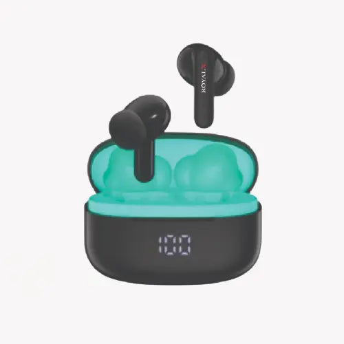 RBT-300 TWS Earbuds | Wireless Bluetooth 5.2 with LCD Royalx Pakistan