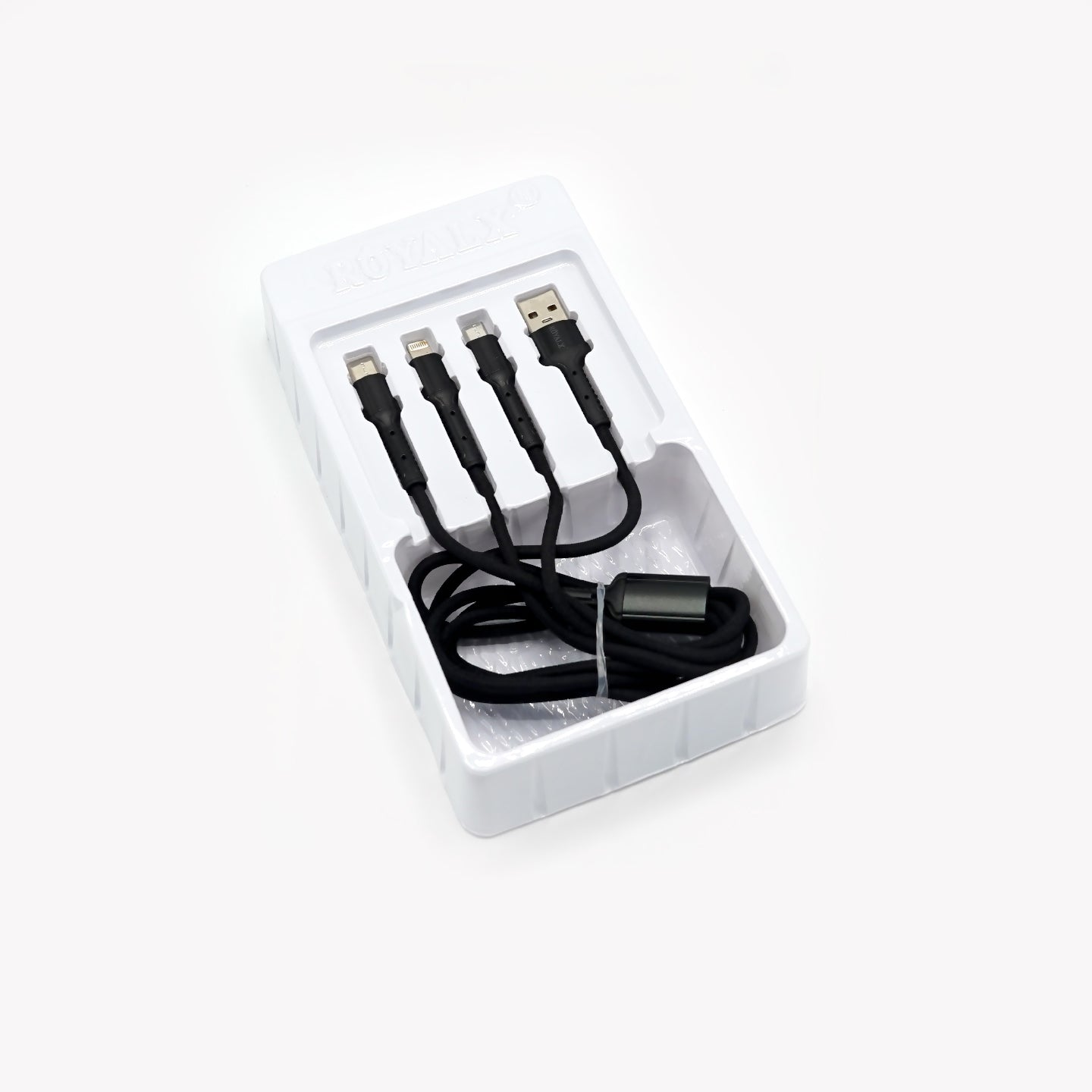 RC-555 Metal 3-in-1 Cable | 66W Fast Charging Royalx