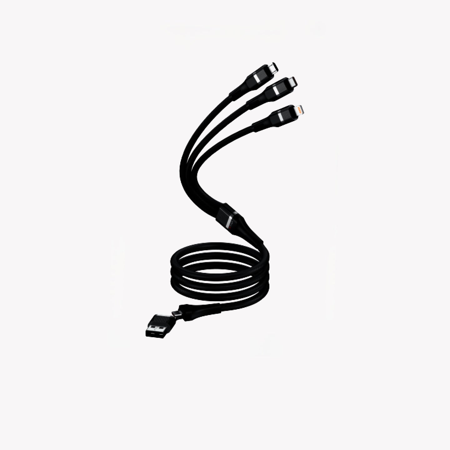 RC-666 Metal 3-in-2 Cable | 66W Fast Charging Royalx