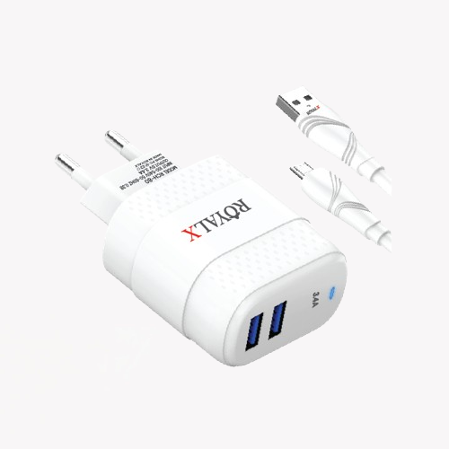 RCH-80 Micro Charger | 3.4A Fast Charging Adapter RCH-80 Micro Fast Charger

FAST 3.4A MICRO CHARGING
Supports 3.4A high-speed charging for rapid device power-ups.
Compatible with most smartphones, tablets, and USB-powered devices.